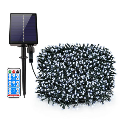 Solar Panel Fast Charge Outdoor String Fairy Light 100M 1000 LED Waterproof Large Lamp Christmas Garden Decor Dabfavshop