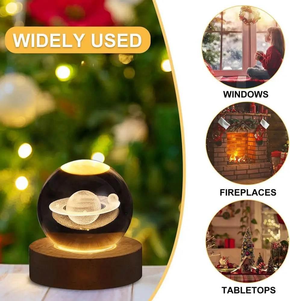 Decorative Crystal Ball 3D Figures Night Light - Dabfavshop
