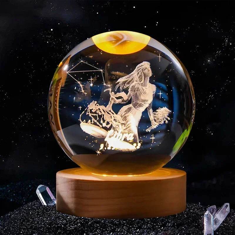 3D Crystal Ball Glass Decoration - Dabfavshop