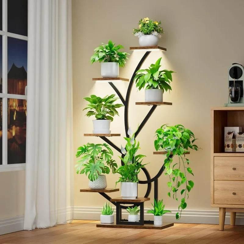 GlowGrow 8-Tier Plant Stand – Elevate & Illuminate! - Dabfavshop