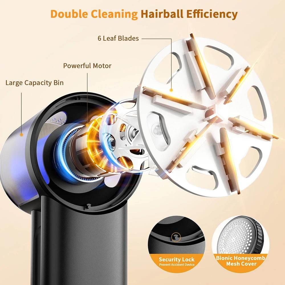 Rechargeable Fabric Shaver Electric Lint Remover with Digital Display - Dabfavshop