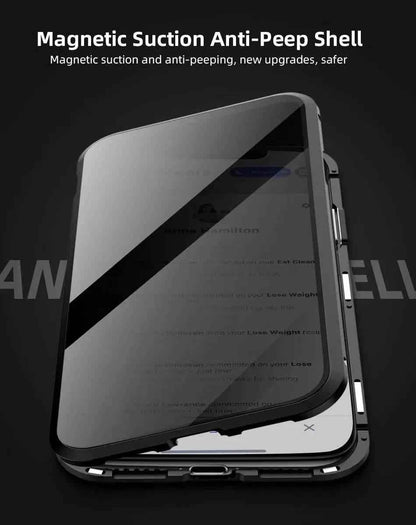 Tempered Glass With Privacy Case All In One