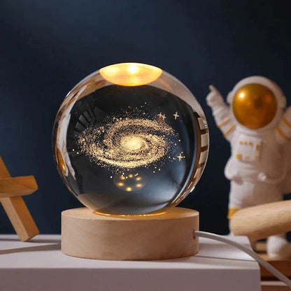 3D Crystal Ball Astronomy Galaxy Solar System - Dabfavshop