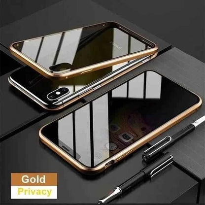 Tempered Glass With Privacy Case All In One