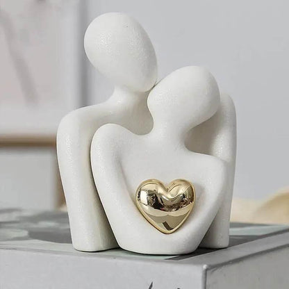 Nordic Decorative Abstract Couple Statue Modern Home Sculpture - Dabfavshop