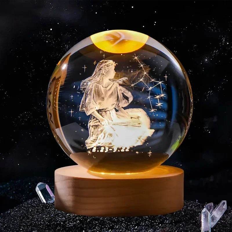 3D Crystal Ball Glass Decoration - Dabfavshop
