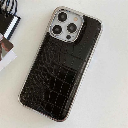 Luxury Colorful Crocodile Leather Texture Phone Case For iPhones