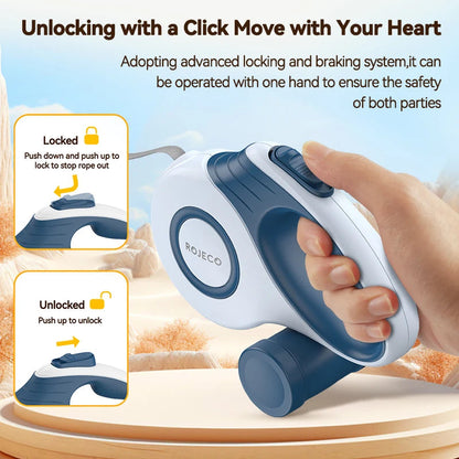 Automatic Retractable Dog Leash 3M/5M Extendable Rope For Outdoor Travel Walking Hiking Small Dogs Traction Rope Cat Lead - Dabfavshop