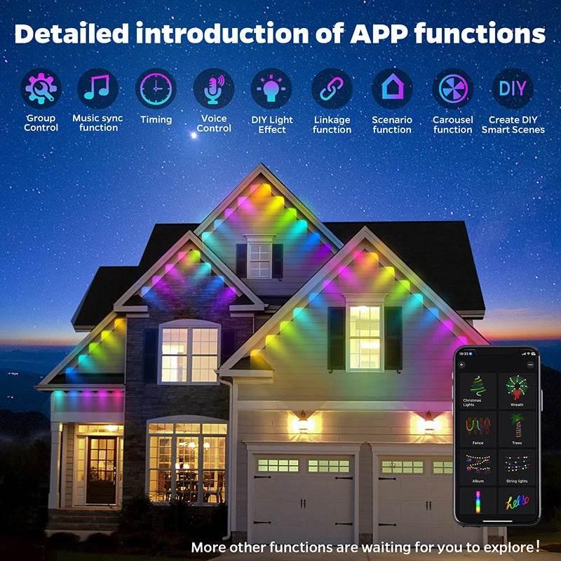 Weather-Proof Wonder: Smart RGBIC Lights for Stunning Outdoor Scenes! - Dabfavshop