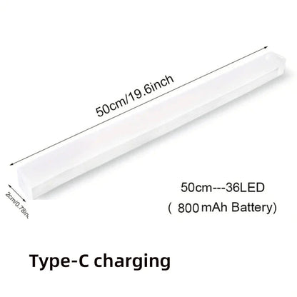 Wireless LED Motion Sensor Night Light USB Type C Rechargeable Cabinet Lamp for Closet Kitchen Bedroom Stair Wall Mounted Dabfavshop