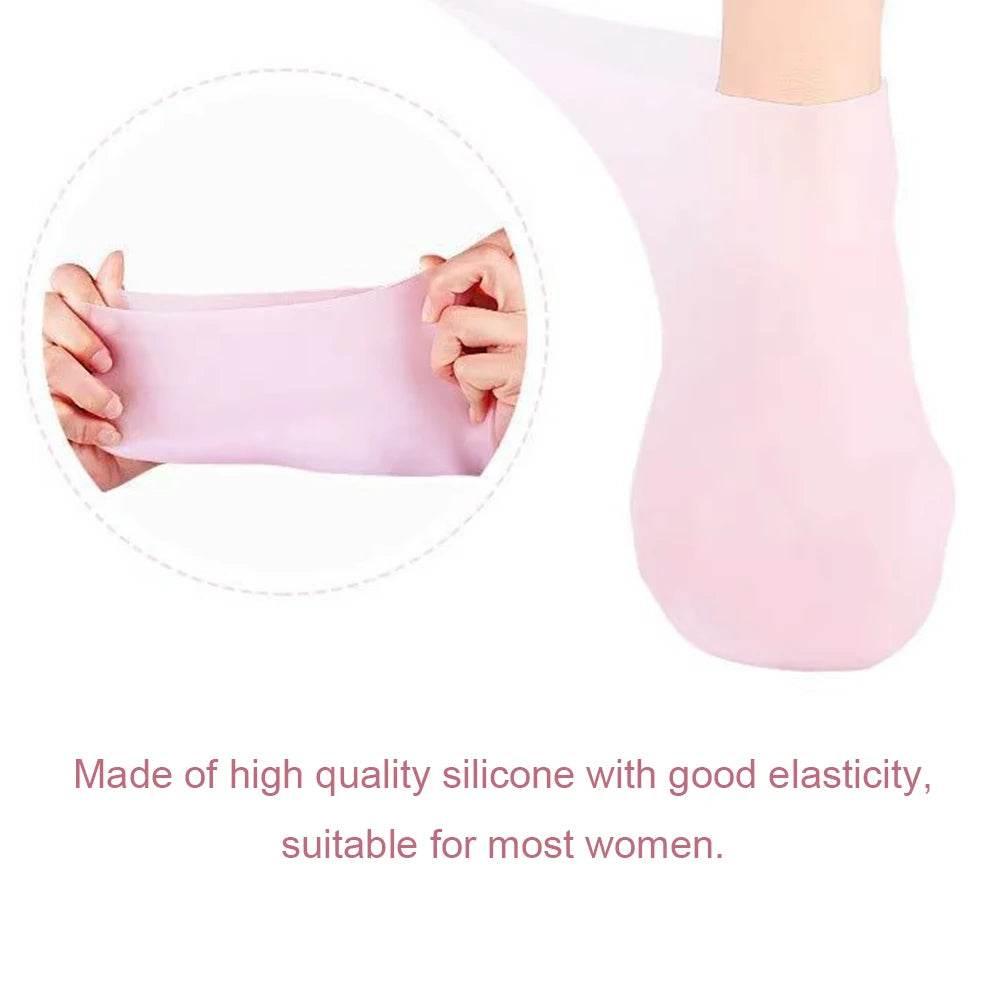 Silicone Socks Moisturizing Gel Socks Exfoliating and Preventing Dryness Spa Foot Care - Dabfavshop