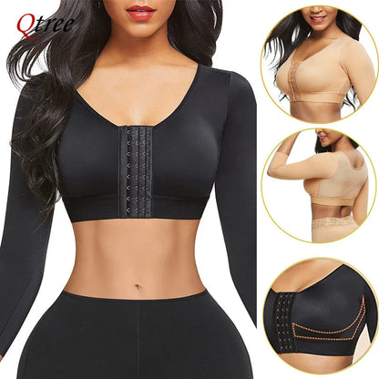 Women Arm Shapers Daily Body Shaper Long Sleeves Dabfavshop
