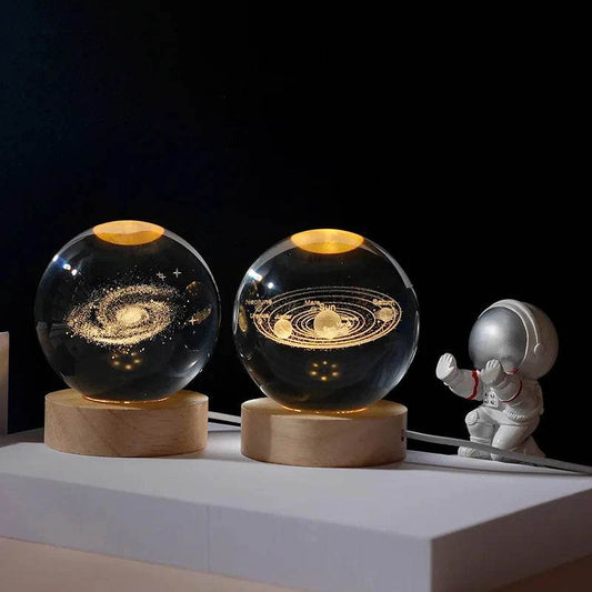 3D Crystal Ball Astronomy Galaxy Solar System - Dabfavshop