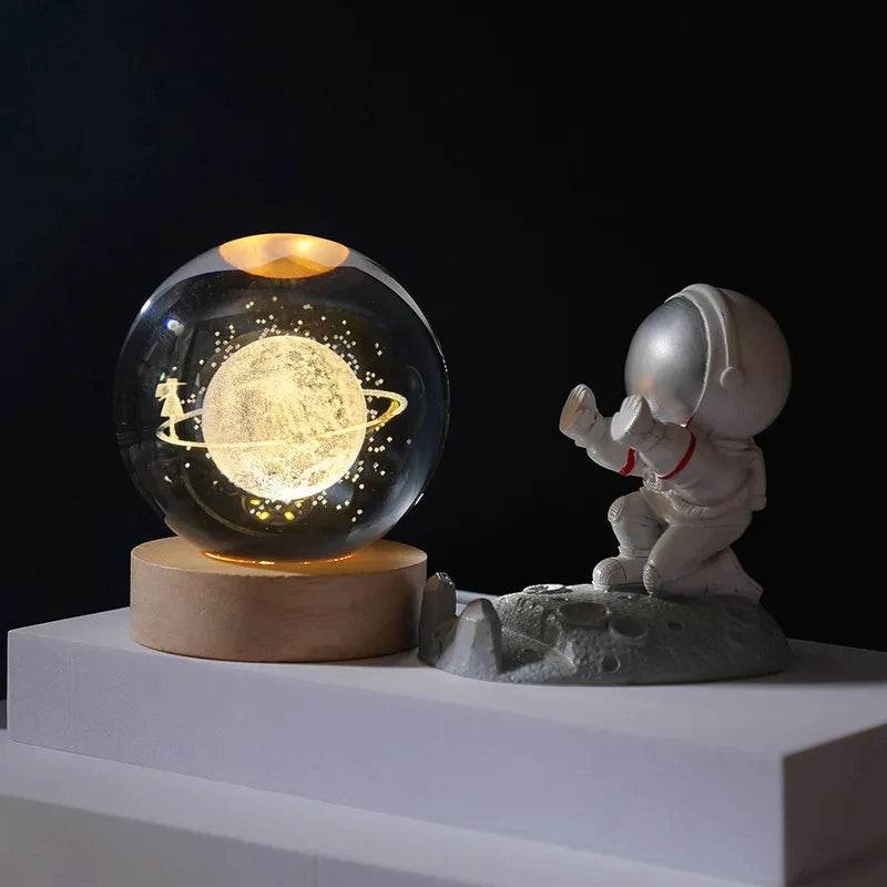 3D Crystal Ball Astronomy Galaxy Solar System - Dabfavshop
