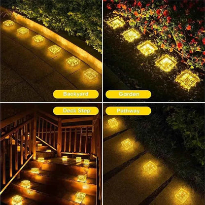 Solar Brick Ice Cube Light Outdoor