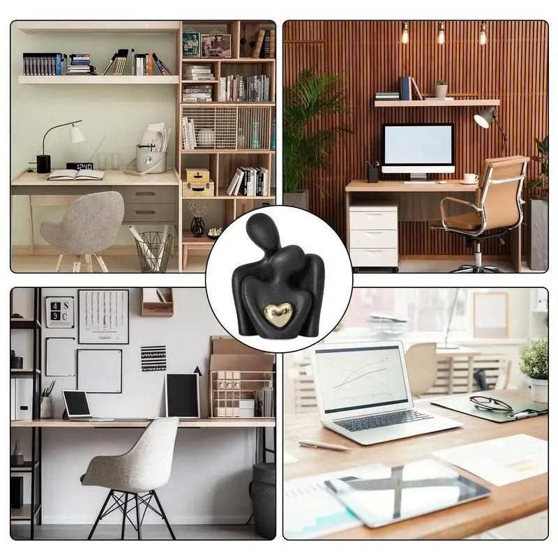 Nordic Decorative Abstract Couple Statue Modern Home Sculpture - Dabfavshop