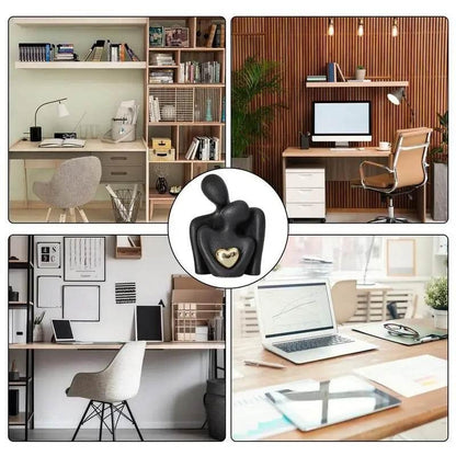 Nordic Decorative Abstract Couple Statue Modern Home Sculpture - Dabfavshop