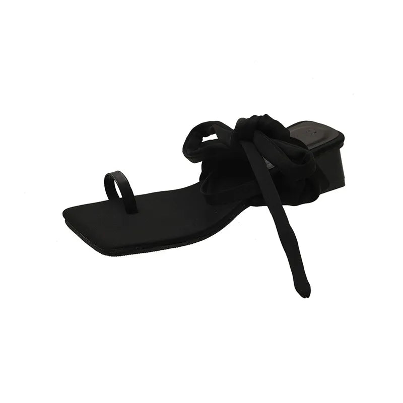 French Roman Toe Strap Sandals