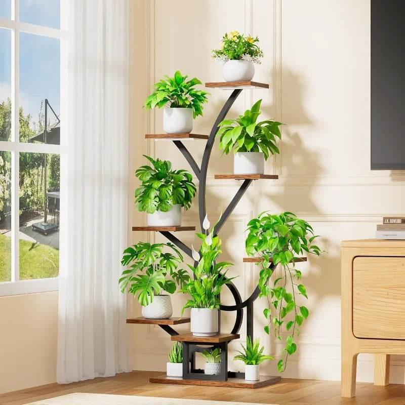 GlowGrow 8-Tier Plant Stand – Elevate & Illuminate! - Dabfavshop