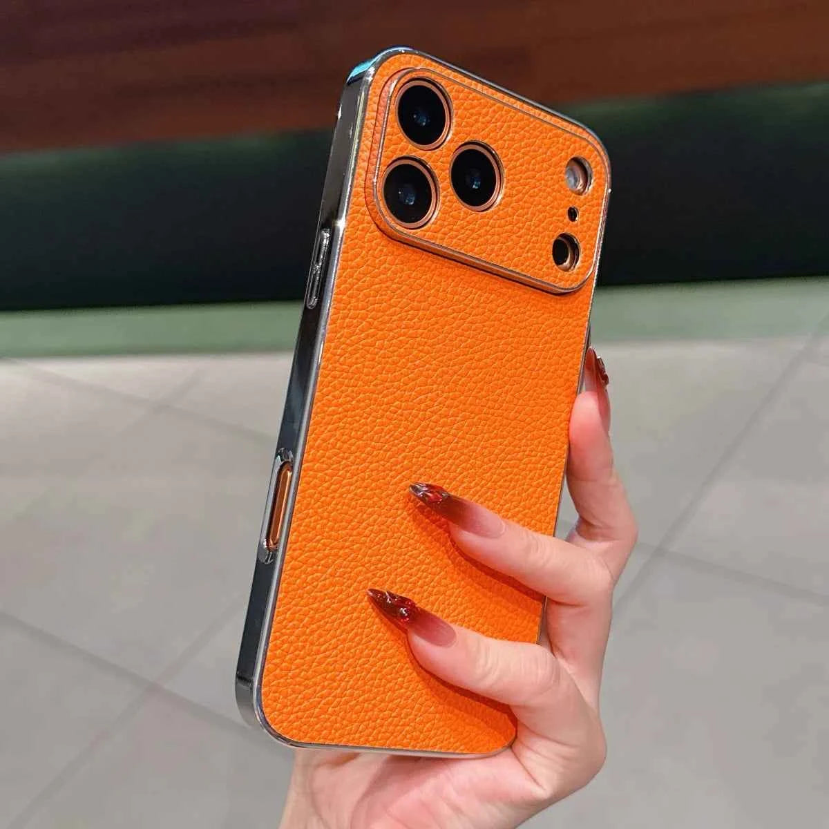 Leather Phone Case For iPhone Luxury Large Window Shockproof Cover