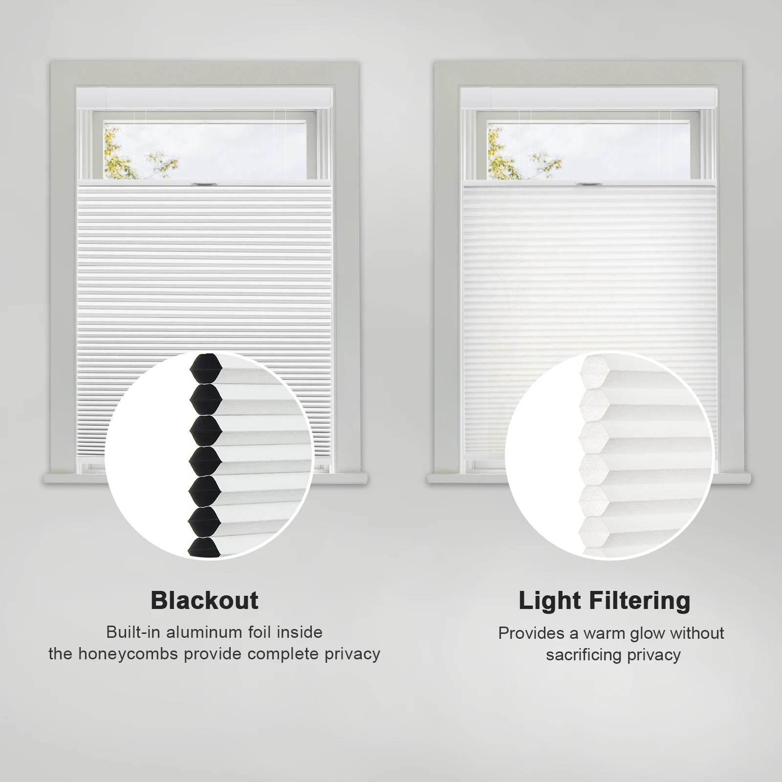 SnapFit Cordless Shades – No Drill, Instant Privacy & Light Control - Dabfavshop