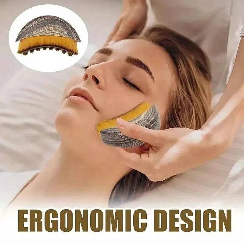 Sculpting Lymphatic Contour Face Brush Massager for Face The Skin