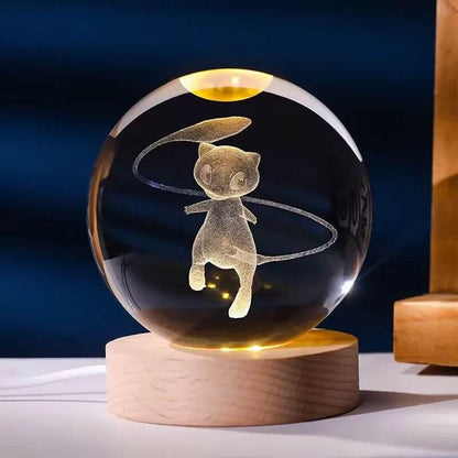 Decorative Crystal Ball 3D Figures Night Light - Dabfavshop