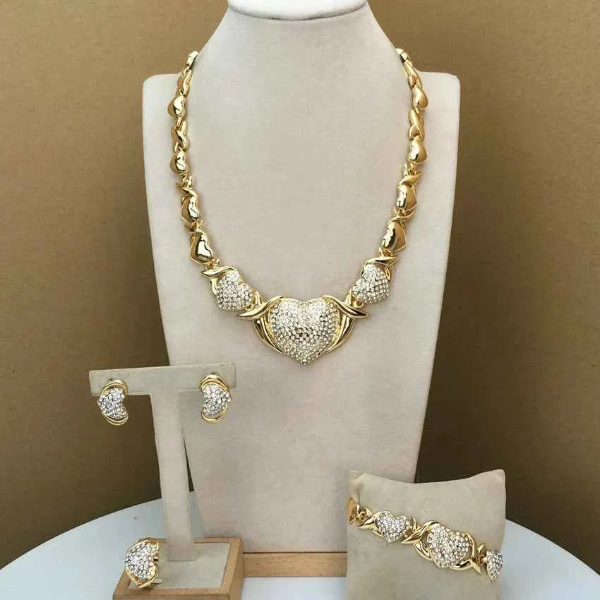 Hearts Gold Silver Necklaces