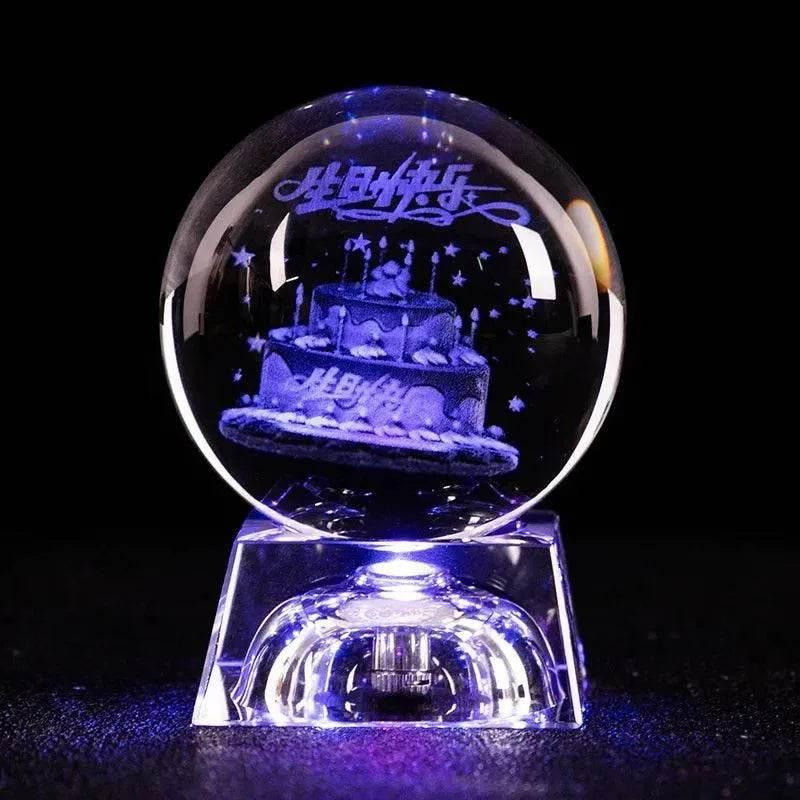 3D LED Crystal Ball Collectible - Dabfavshop