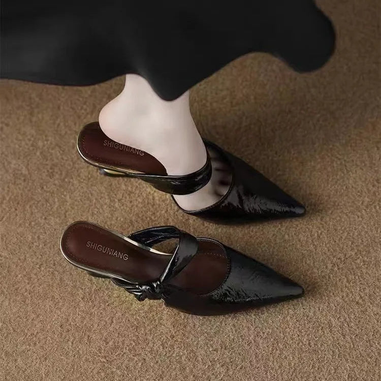 Slip-on Pointed Toe Sandals for Women