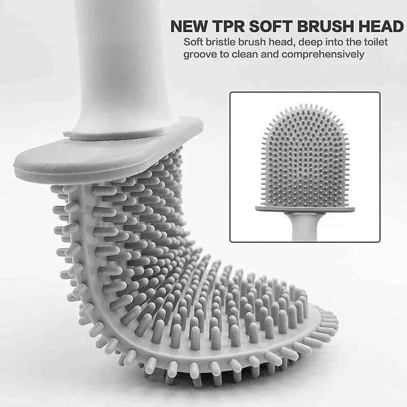 Wall Hanging Toilet Brush With Holder