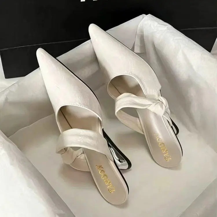 Slip-on Pointed Toe Sandals for Women