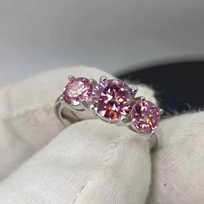 2CT Moissanite Ring VVS1 Lab Diamond Solitaire Ring Dabfavshop
