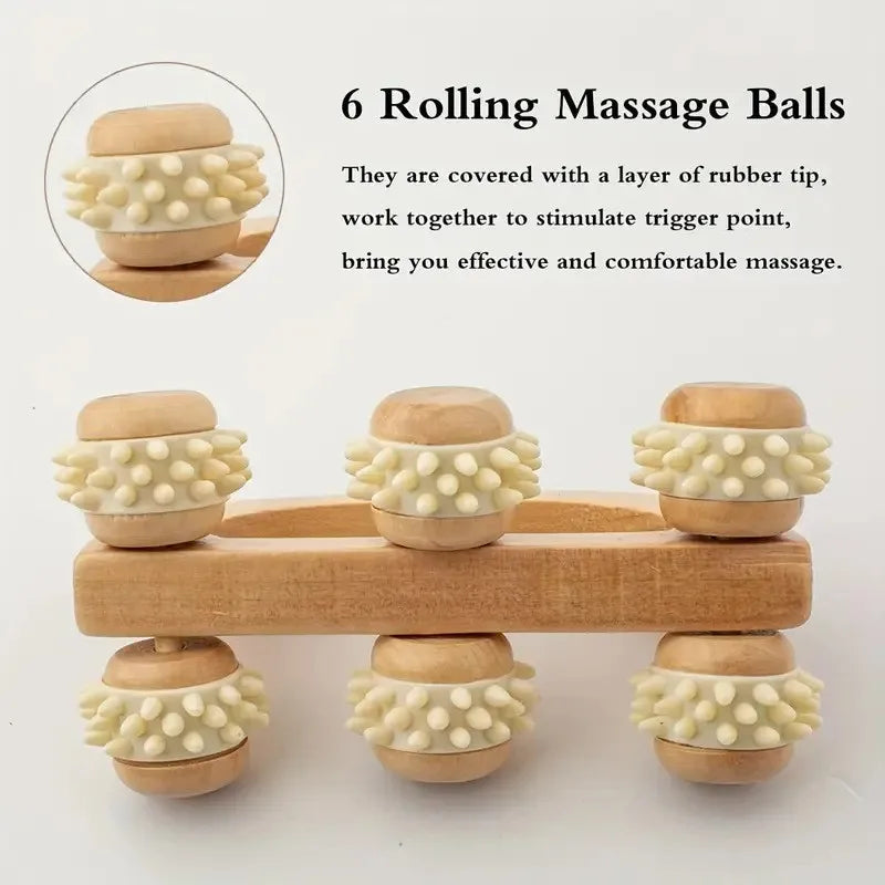 Wooden Massage Roller Tool - Dabfavshop