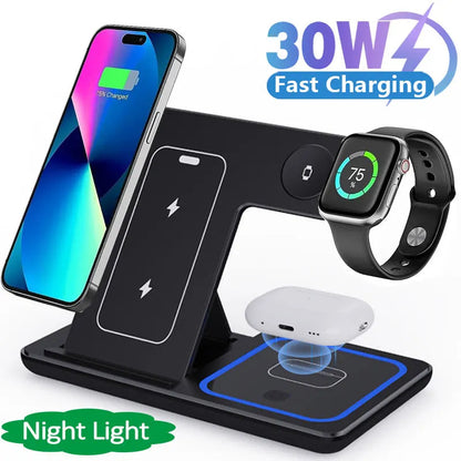 LED Fast Wireless Charging Station - Dabfavshop