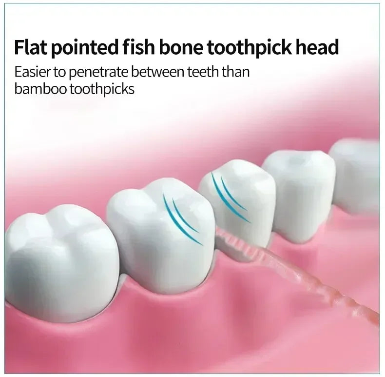 Portable Ultra Fine Toothpick Disposable Family Box Packed Pick Double Head High End Personality Creative Fruit Stick 200 Pieces Dabfavshop