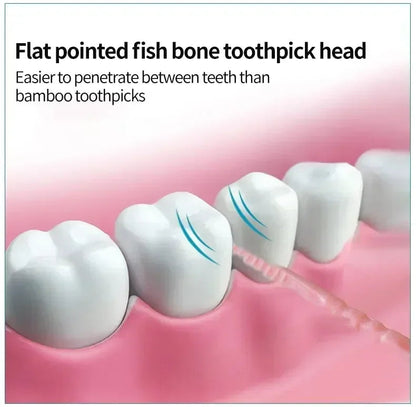 Portable Ultra Fine Toothpick Disposable Family Box Packed Pick Double Head High End Personality Creative Fruit Stick 200 Pieces Dabfavshop