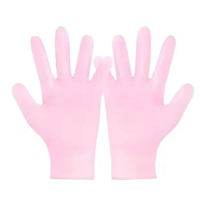 Silicone mask cover, ear-mounted fixed mask to moisturize and absorb essence, reusable hydrating three-piece set, gloves, foot c