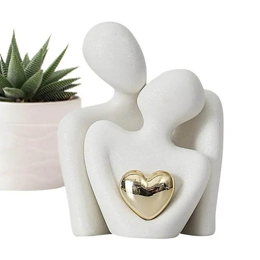 Nordic Decorative Abstract Couple Statue Modern Home Sculpture - Dabfavshop