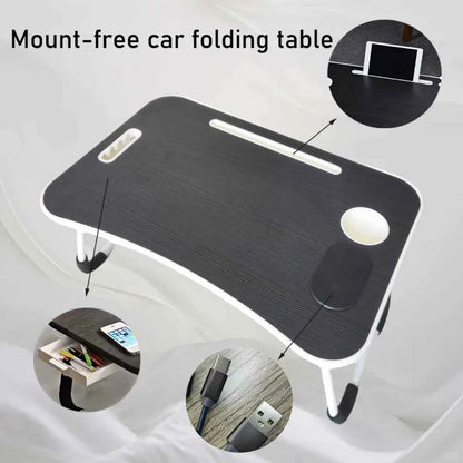 Simple, Sturdy and Durable, Wireless Charging, Foldable Small Table, Bed Laptop Table