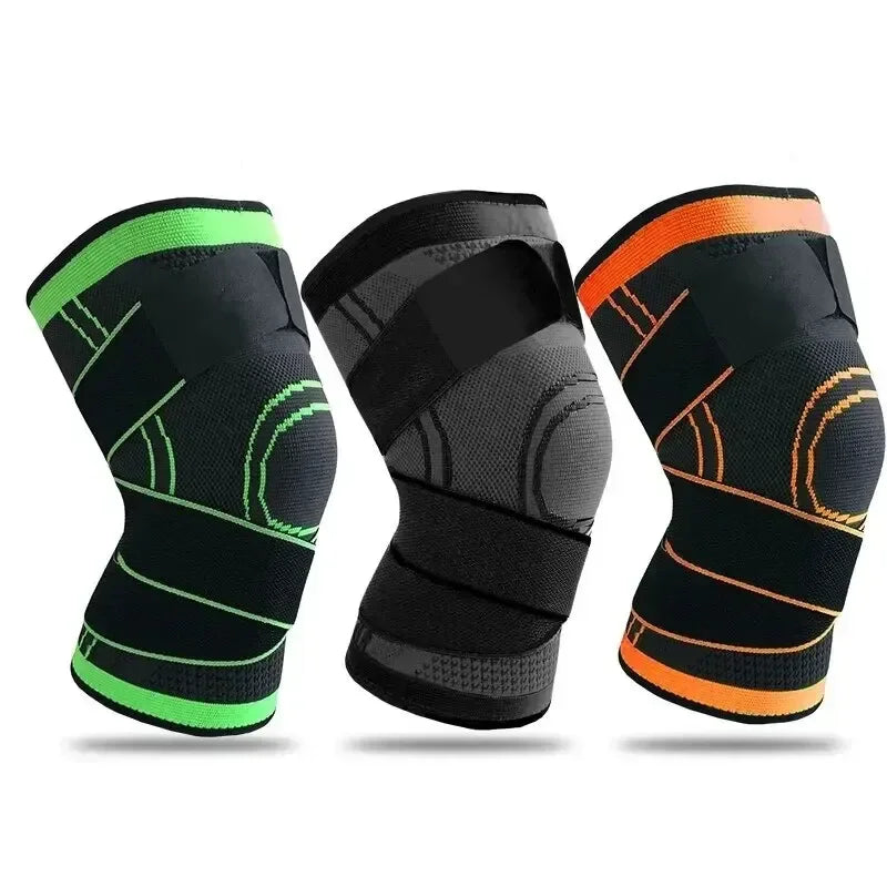 Knee Compressions Sleeve with Adjustable Straps for Running Working Out and Sports Wearing All Day Dabfavshop