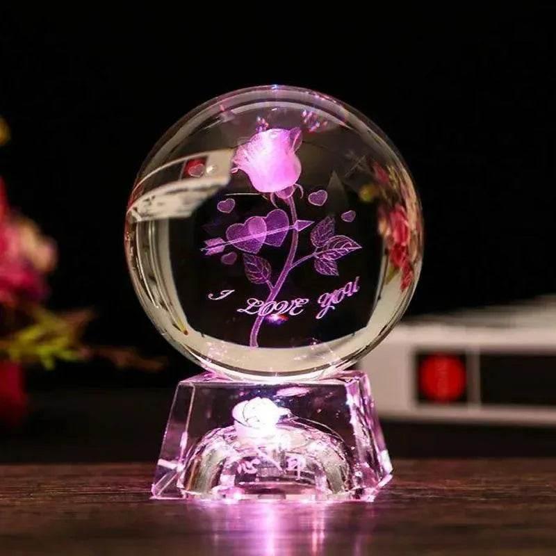 3D LED Crystal Ball Collectible - Dabfavshop