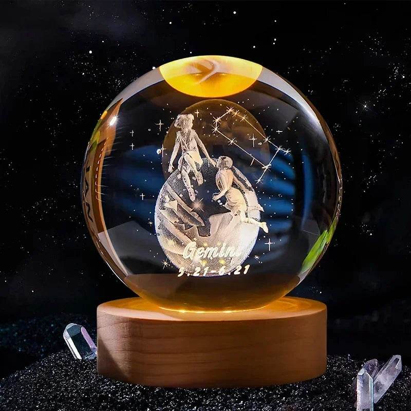 3D Crystal Ball Glass Decoration - Dabfavshop