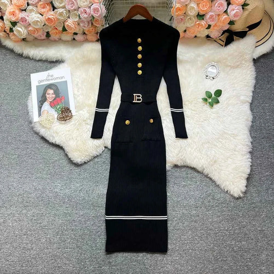 Bandage Knitted Dress