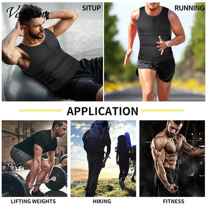 Men  Slimming Compression Body Shaper Waist Trainer Vest Dabfavshop