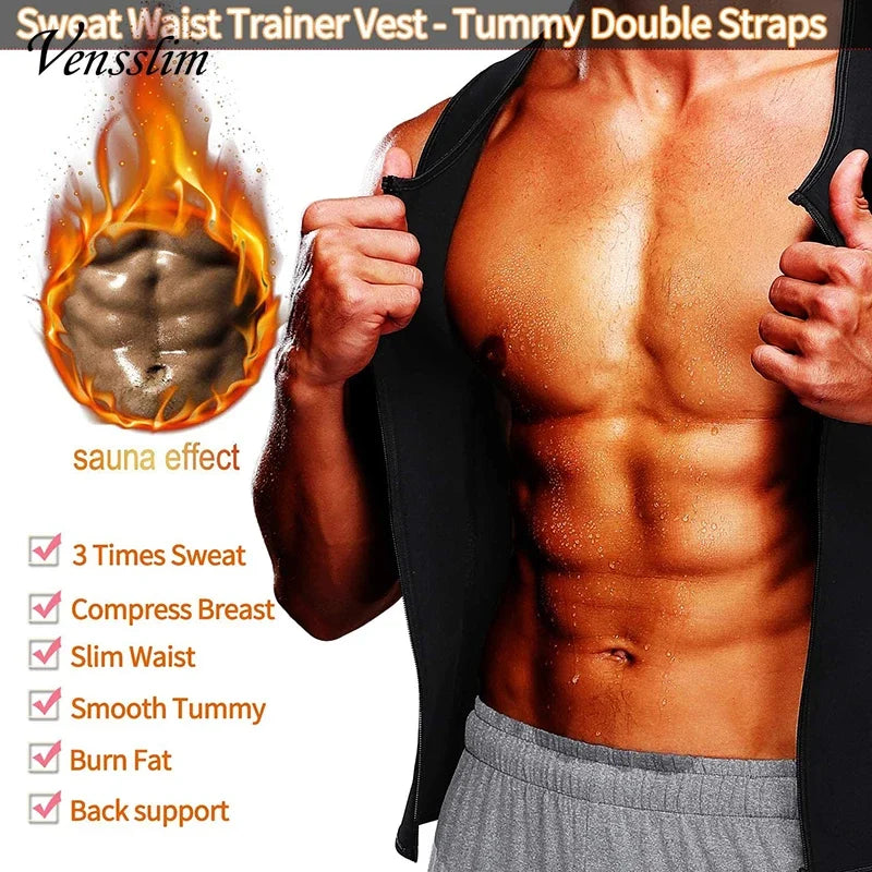 Men  Slimming Compression Body Shaper Waist Trainer Vest Dabfavshop