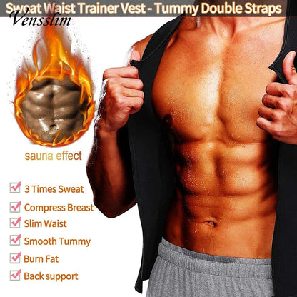 Men  Slimming Compression Body Shaper Waist Trainer Vest Dabfavshop