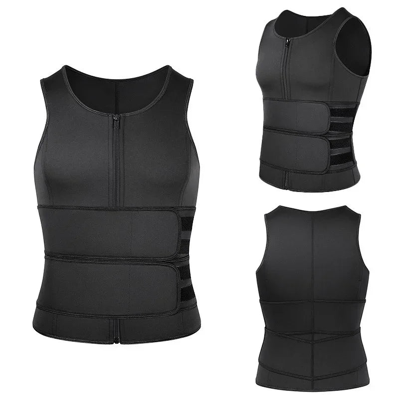 Men  Slimming Compression Body Shaper Waist Trainer Vest Dabfavshop