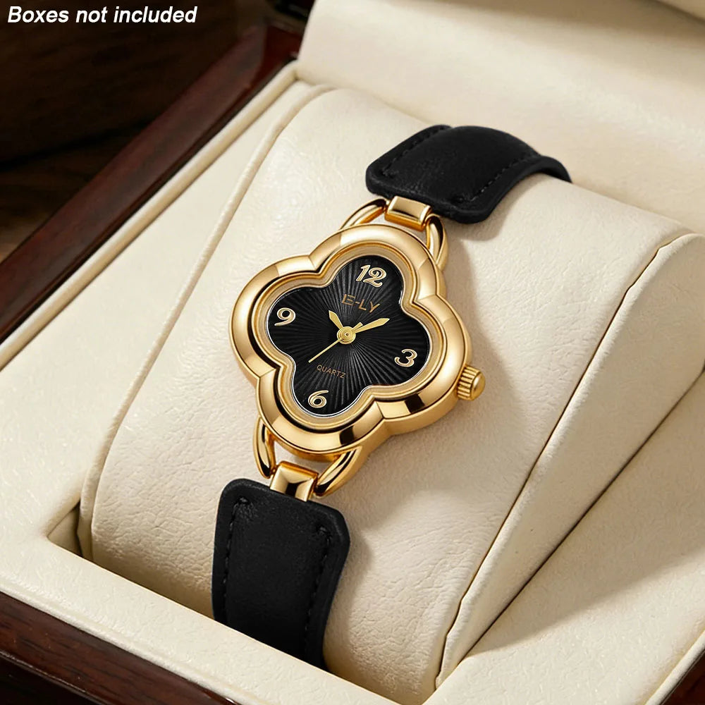 1PC new ladies' elegant quartz watch, perfect for daily wear, with a light luxury texture