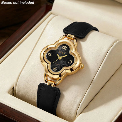 1PC new ladies' elegant quartz watch, perfect for daily wear, with a light luxury texture